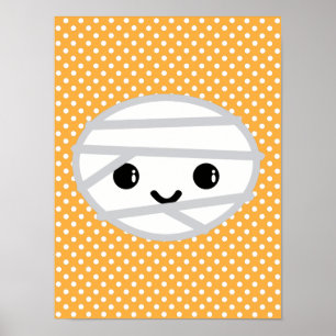 Kawaii Mummy Poster Skriv ut