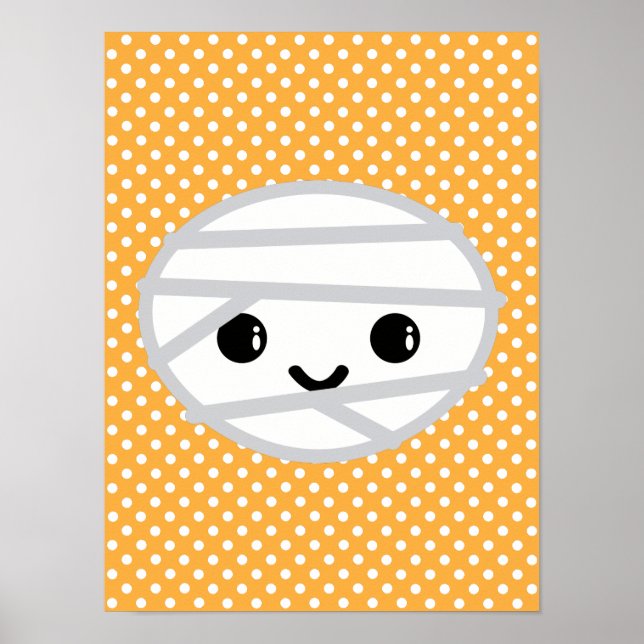 Kawaii Mummy Poster Skriv ut (Framsidan)