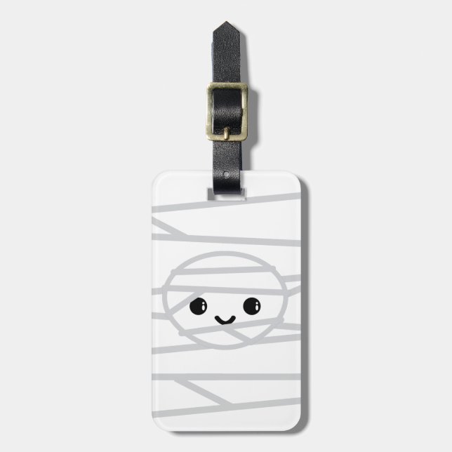 Kawaii Mummy Travel Luggage Tags Bagagebricka (Vertikal Framsida)