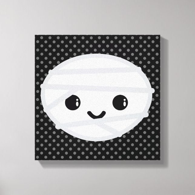 Kawaii Mummy Wrapped Canvas (Framsida)