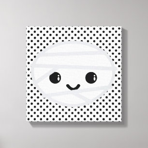 Kawaii Mummy Wrapped Canvas