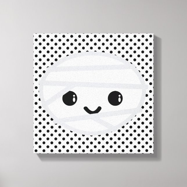 Kawaii Mummy Wrapped Canvas (Framsida)