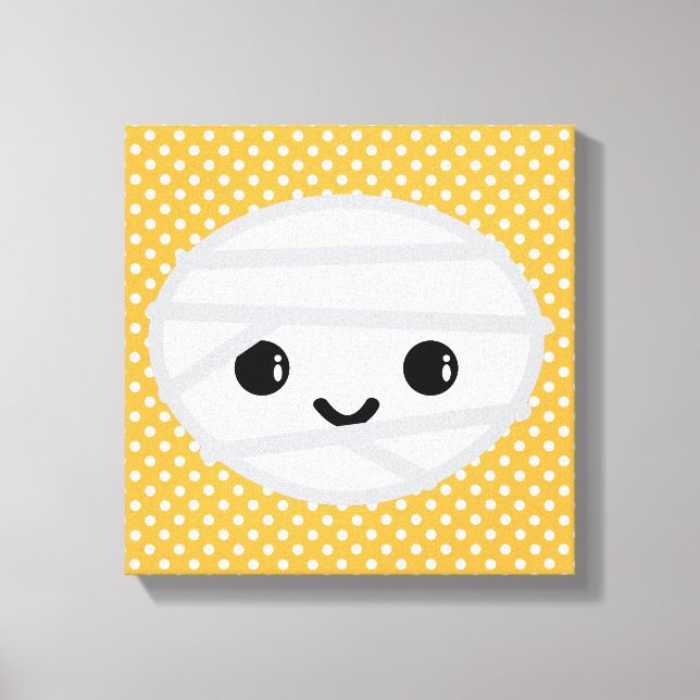 Kawaii Mummy Wrapped Canvas (Framsida)