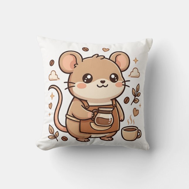Kawaii Musbarista Kastkudde Kudde (Framsida)