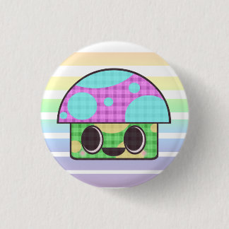 KAWAII MUSHROOM SHROOM GINGHAM PATCHWORK PLAID KNAPP