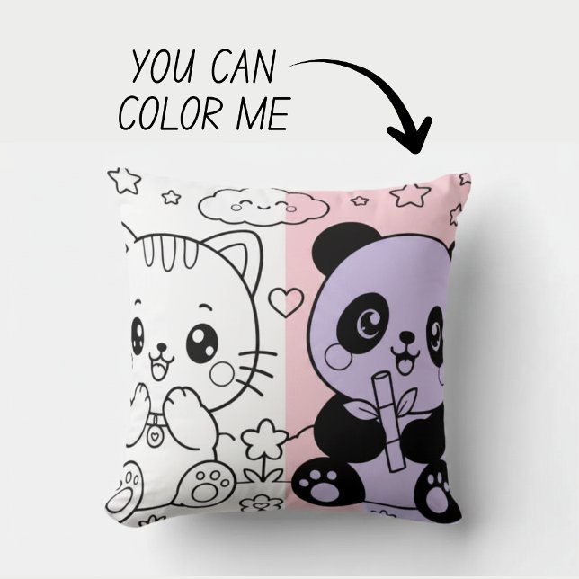 Kawaii Mysig Kuddfärgning Bok Kudde (Skapare uppladdad)