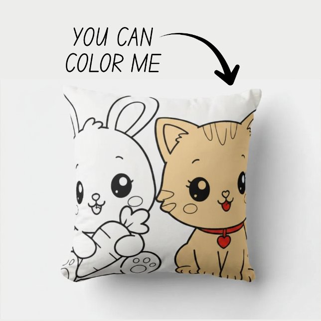 Kawaii Mysig Kuddfärgning Kudde (Skapare uppladdad)