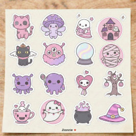 Kawaii Mystical Haunts Sticker Pack Klistermärken