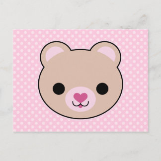 Kawaii Nalle Cute Postcard Vykort