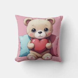 Kawaii Nalle Dekorativ kudde