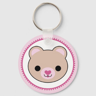 Kawaii Nalle Keychain Nyckelring