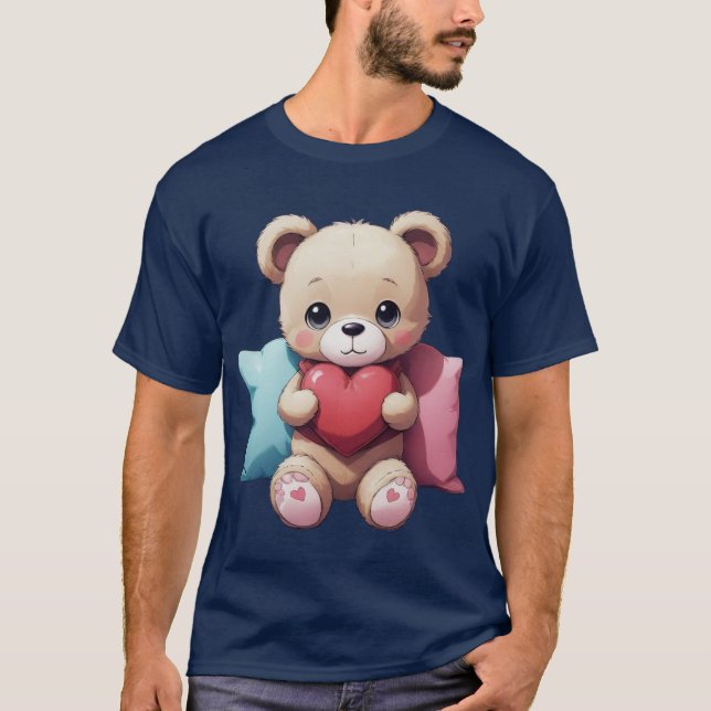 Kawaii Nalle T Shirt (Framsida)
