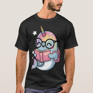 Kawaii Narval Skola Narval Havs Enhörningar T Shirt