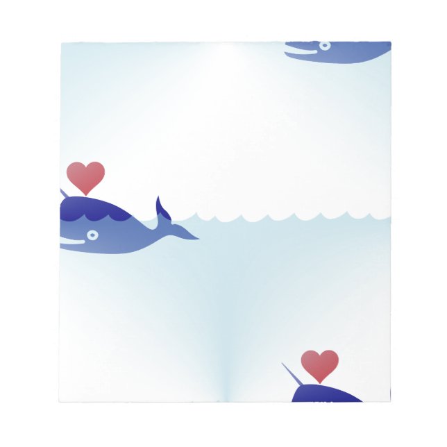 kawaii narwhal anteckningsblock (Framsida)