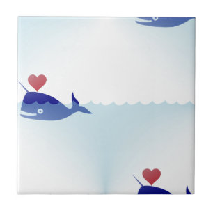 kawaii narwhal kakelplatta