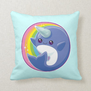 Kawaii Narwhal Kudde