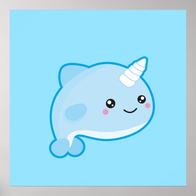 Kawaii Narwhal Poster (Framsidan)