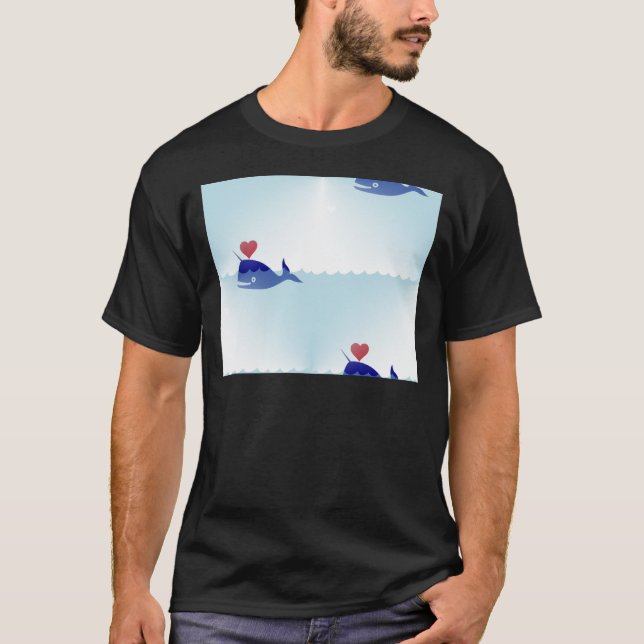 kawaii narwhal tee (Framsida)