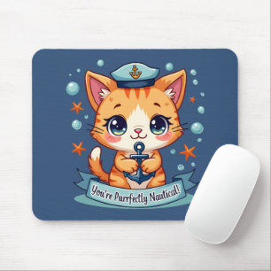 Kawaii Nautical Cat Sailing Anchor Pun Musmatta