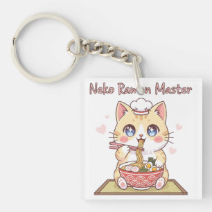 Kawaii Neko Ramen Mästare Söt Katt Mat kock