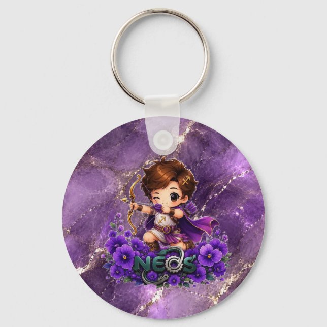 Kawaii Neos Zodiac Skytten Nyckelring (Framsida)