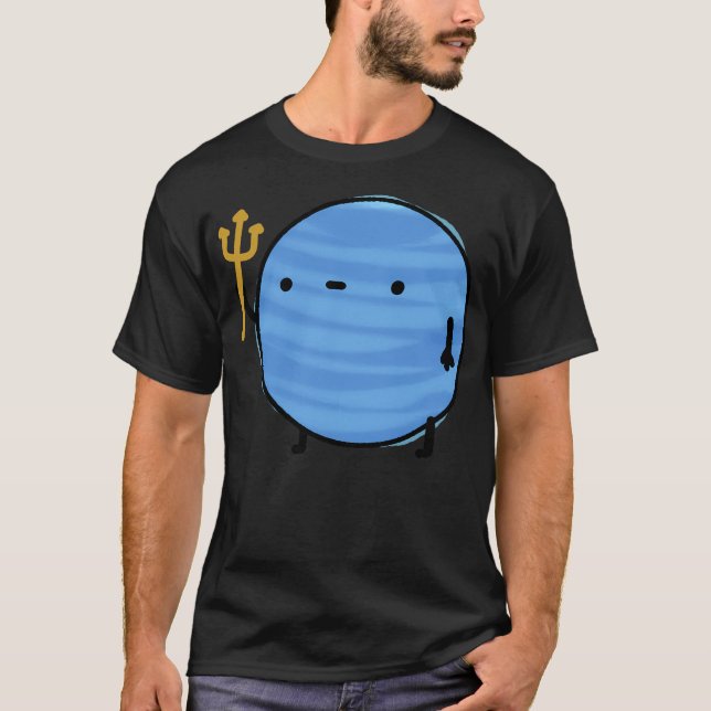 Kawaii Neptune Planet T Shirt (Framsida)