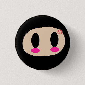 Kawaii Ninja ansikte knäppas Knapp