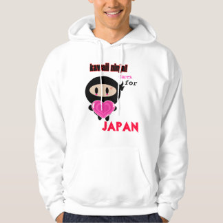 Kawaii Ninja att bry sig för Japan Tröja Med Luva