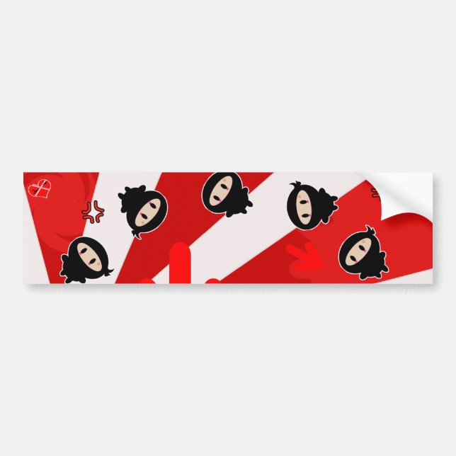 Kawaii Ninja Flipz bildekal (Framsidan)