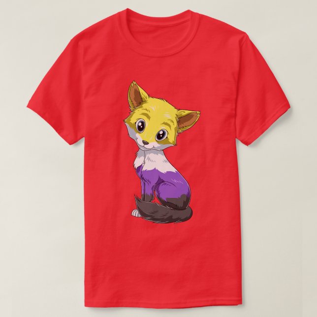Kawaii Nonbinary och Genderqueer of Premium T Shirt (Design framsida)