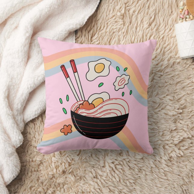 Kawaii Noodles Kudde (Filt)