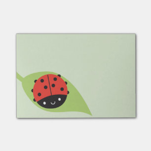 Kawaii nyckelpiga post-it block