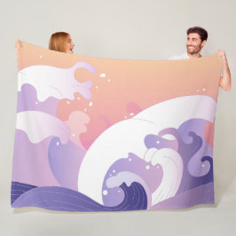 Kawaii Ocean Dröm Mjuk Filta Fleecefilt