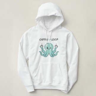 Kawaii Octopus Coffee Sweatshirt Caffin Loop Cute T Shirt