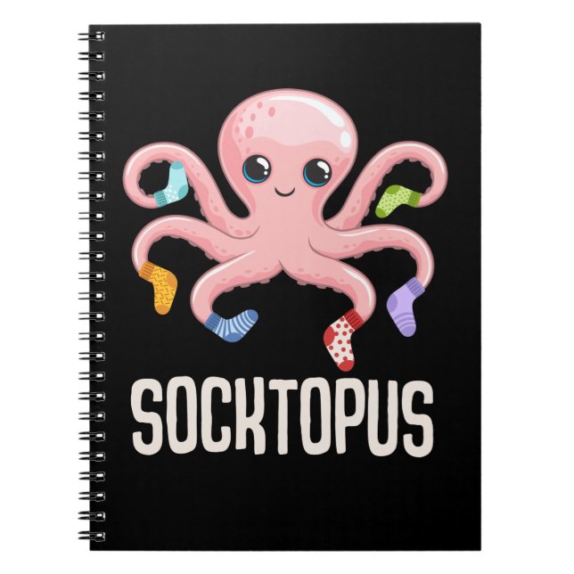 Kawaii Octopus Cute Kraken Sea Animal Lover Anteckningsbok (Framsidan)