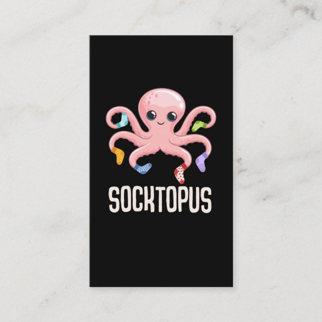 Kawaii Octopus Cute Kraken Sea Animal Lover Visitkort (Framsida)