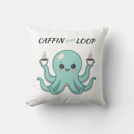 Kawaii Octopus Pillow – Caffin Loop Coffee Vibes Kudde