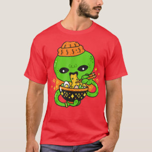 Kawaii Octopus Ramen Noodles Japansk Anime Otaku T Shirt
