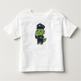 Kawaii Officer Dinosaur – Cute Dino Jobs T Shirt