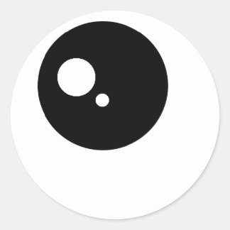 Kawaii öga-klistermärken runt klistermärke