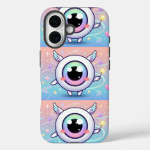 Kawaii onda öga med magisk aura