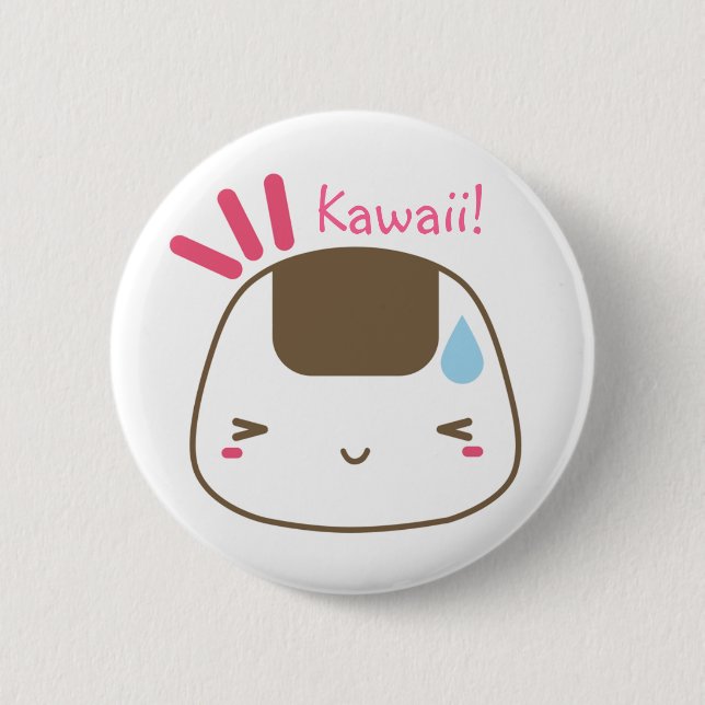 Kawaii Onigiri knäppas Knapp (Framsida)