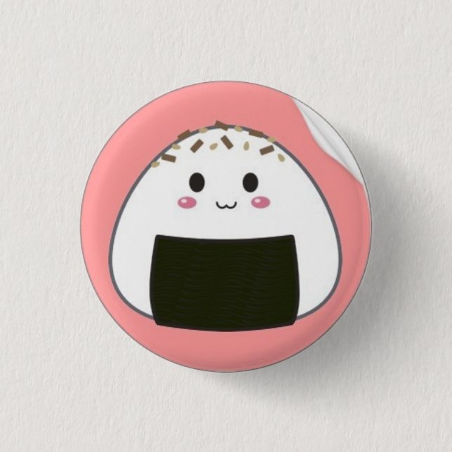 kawaii_onigiri_rice_ball_with_toppings_sticker-p21 knapp (Framsida)