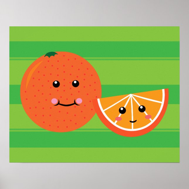 Kawaii Orange Poster (Framsidan)