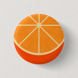 Kawaii Orange Round Button Knapp