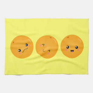 Kawaii Orange Rullar runt Kökshandduk