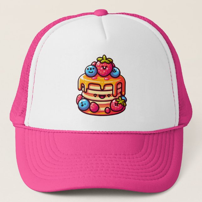 Kawaii Pancake Breakfast Cute Food Design Keps (Framsida)