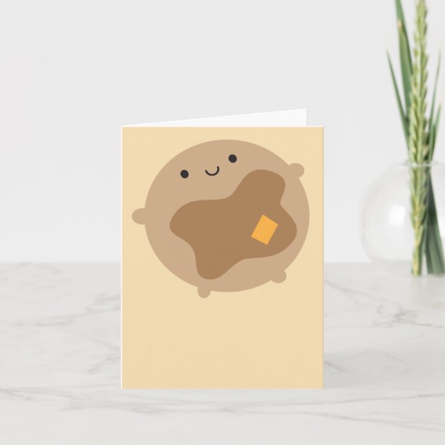 Kawaii Pancake Card Kort (Framsida)