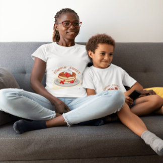 Kawaii Pancake Stack T-Shirt - Funny Brunch Tee