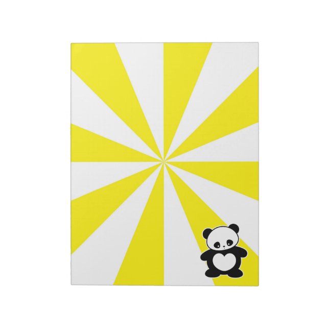 Kawaii panda anteckningsblock (Roterad)